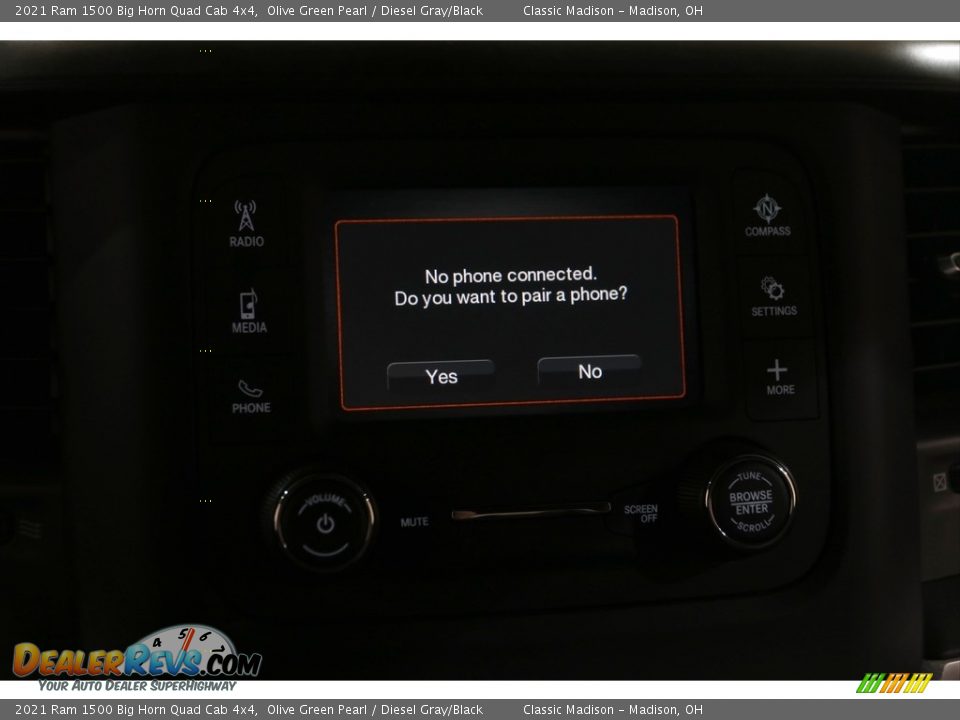 2021 Ram 1500 Big Horn Quad Cab 4x4 Olive Green Pearl / Diesel Gray/Black Photo #11