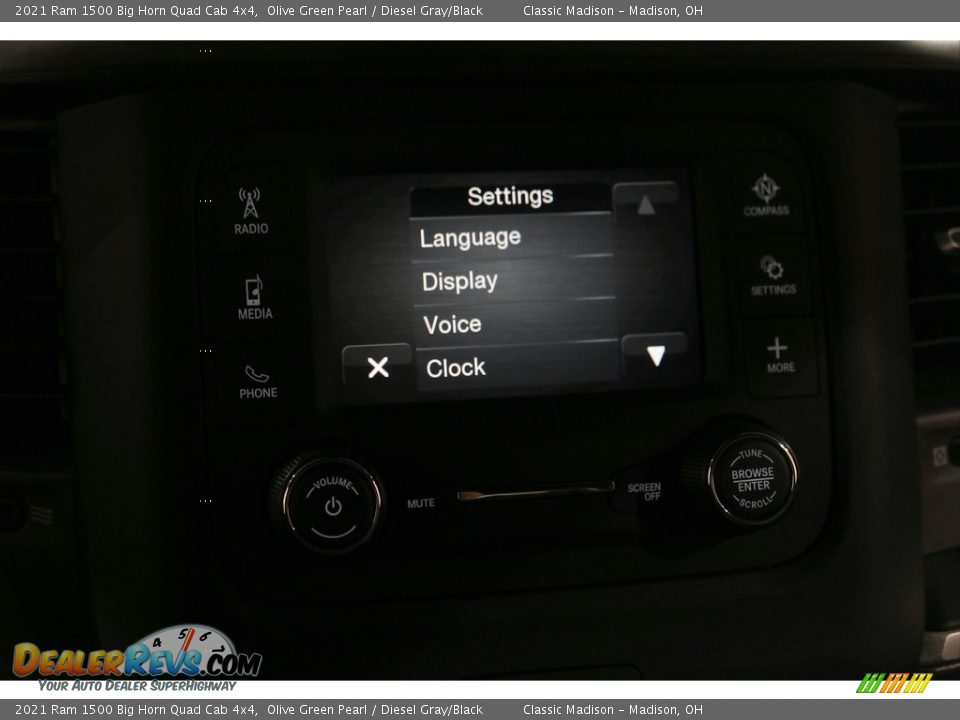 2021 Ram 1500 Big Horn Quad Cab 4x4 Olive Green Pearl / Diesel Gray/Black Photo #13