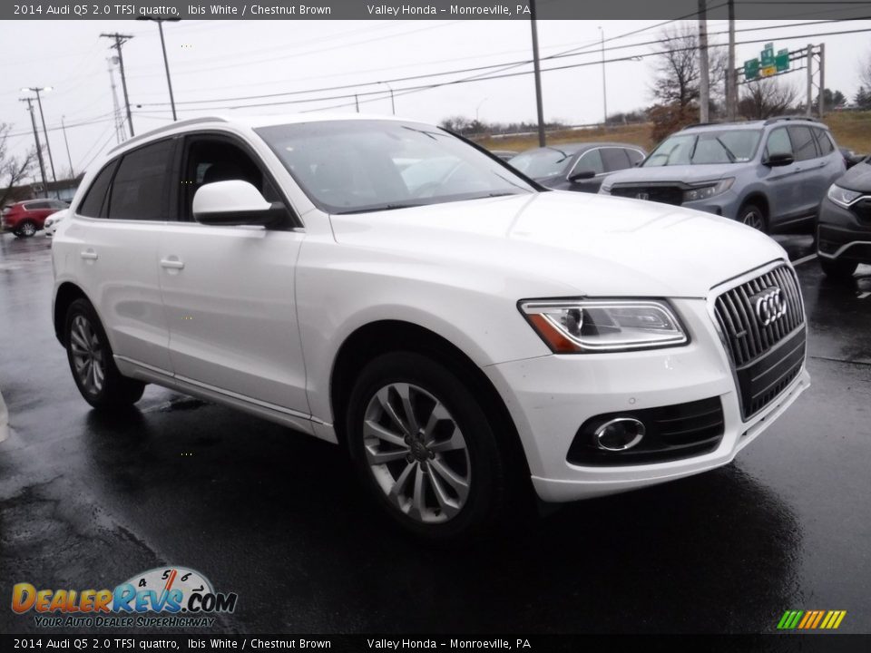 2014 Audi Q5 2.0 TFSI quattro Ibis White / Chestnut Brown Photo #5