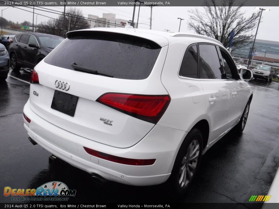 2014 Audi Q5 2.0 TFSI quattro Ibis White / Chestnut Brown Photo #6