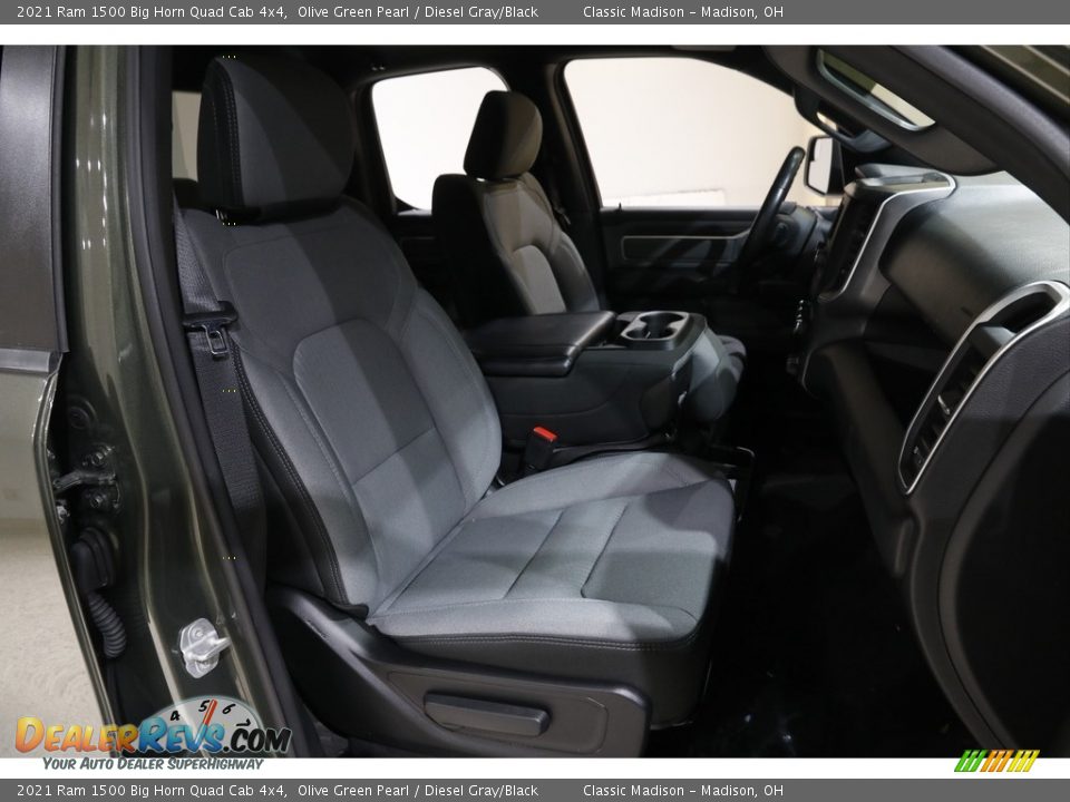 2021 Ram 1500 Big Horn Quad Cab 4x4 Olive Green Pearl / Diesel Gray/Black Photo #16