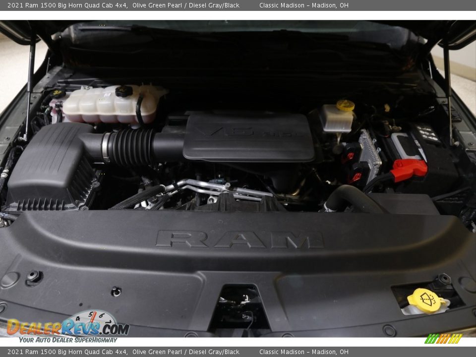 2021 Ram 1500 Big Horn Quad Cab 4x4 Olive Green Pearl / Diesel Gray/Black Photo #20