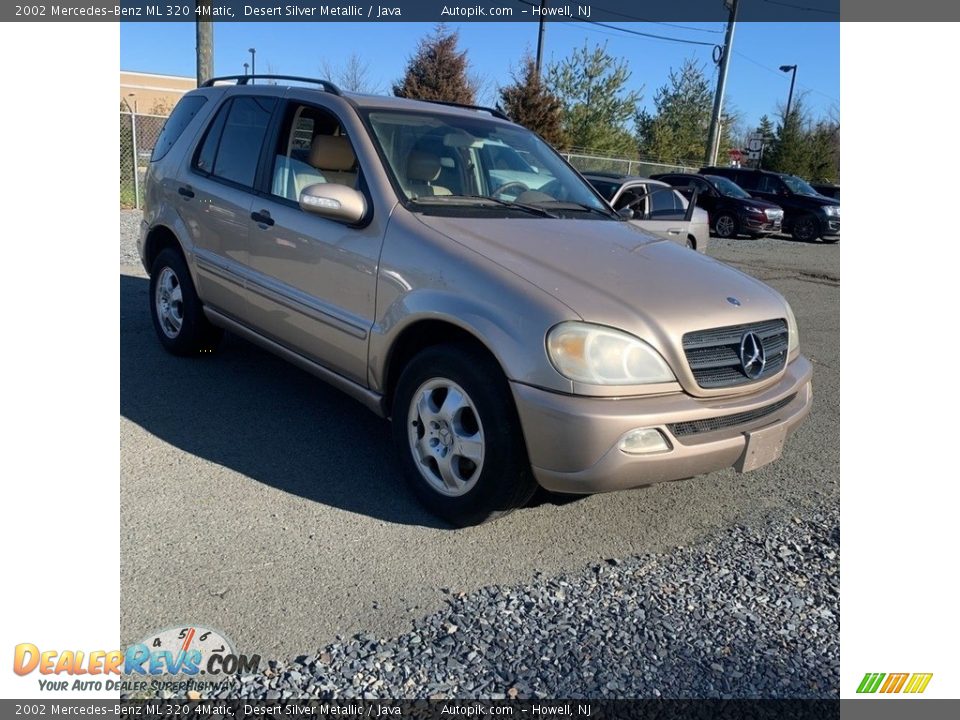 2002 Mercedes-Benz ML 320 4Matic Desert Silver Metallic / Java Photo #6