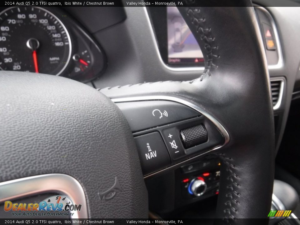 2014 Audi Q5 2.0 TFSI quattro Ibis White / Chestnut Brown Photo #21