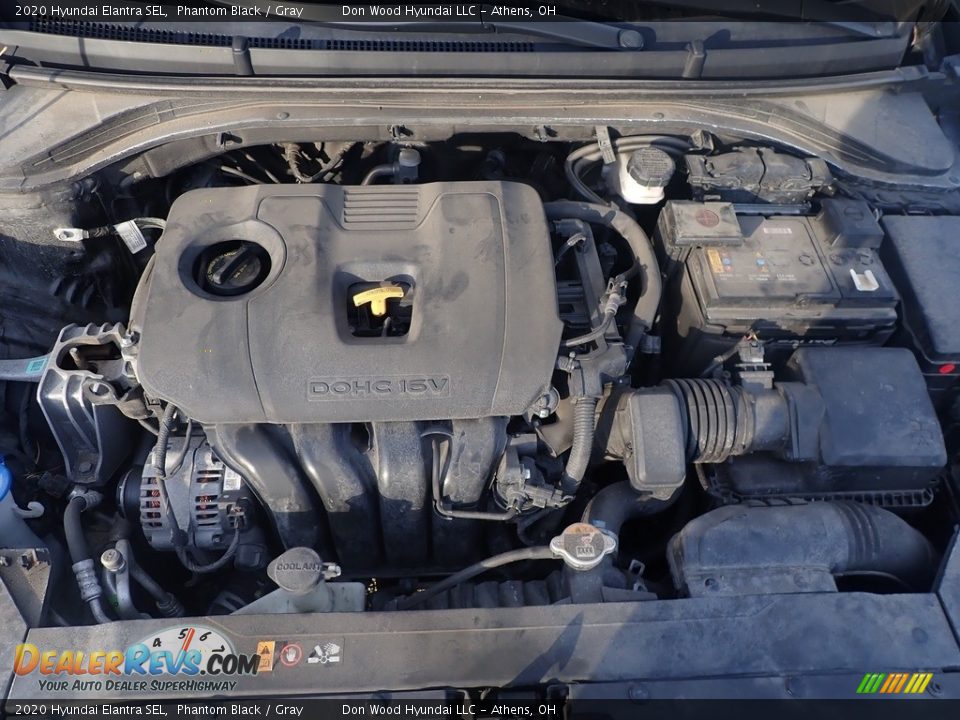 2020 Hyundai Elantra SEL Phantom Black / Gray Photo #5