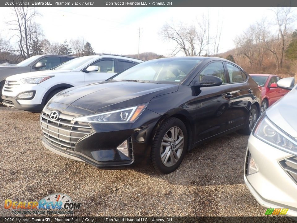 2020 Hyundai Elantra SEL Phantom Black / Gray Photo #6