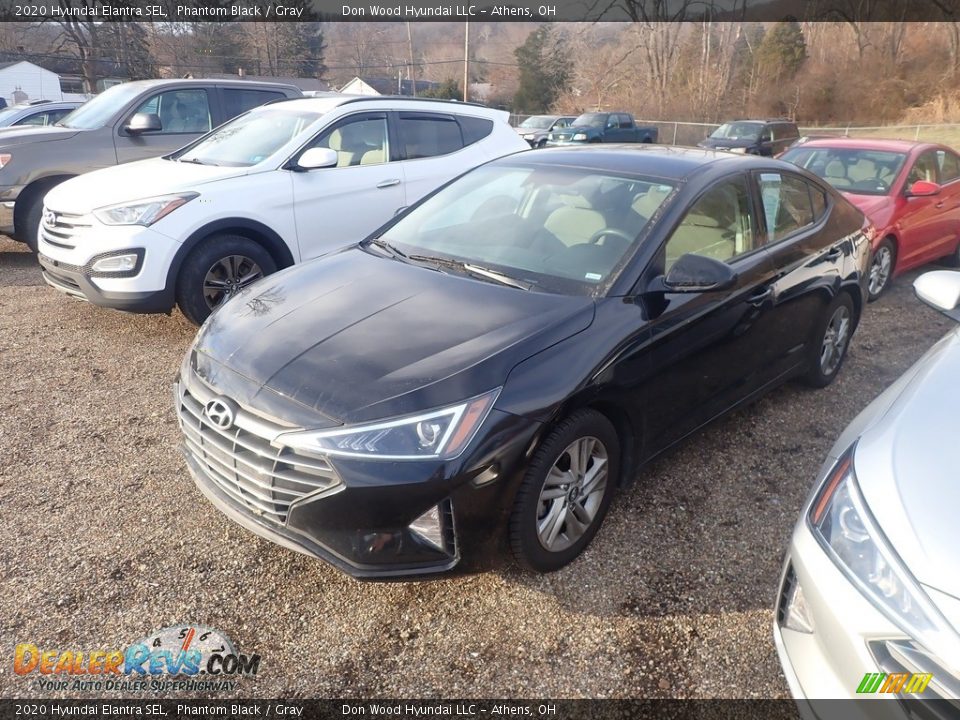 2020 Hyundai Elantra SEL Phantom Black / Gray Photo #7