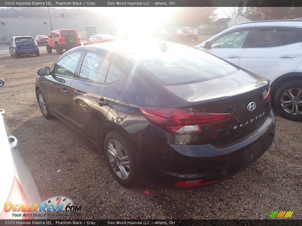 2020 Hyundai Elantra SEL Phantom Black / Gray Photo #8