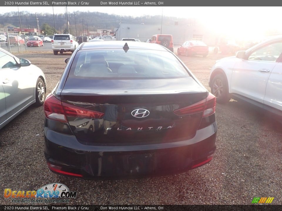 2020 Hyundai Elantra SEL Phantom Black / Gray Photo #9