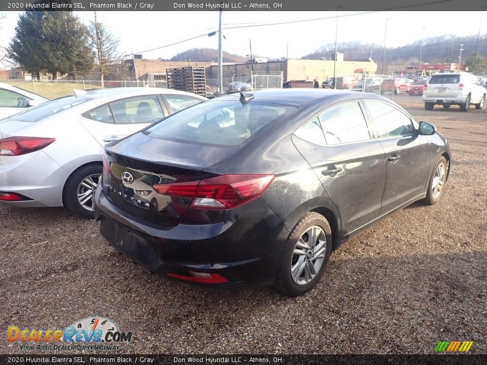2020 Hyundai Elantra SEL Phantom Black / Gray Photo #10