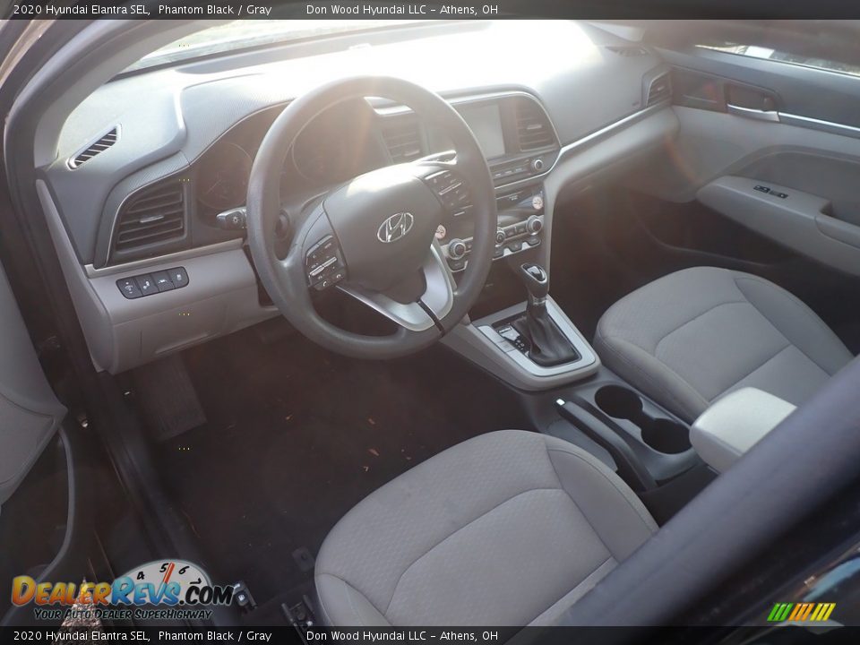 2020 Hyundai Elantra SEL Phantom Black / Gray Photo #11