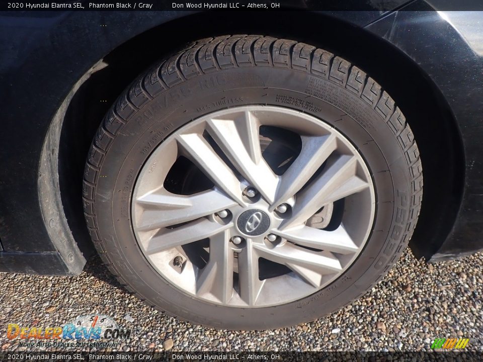 2020 Hyundai Elantra SEL Phantom Black / Gray Photo #13