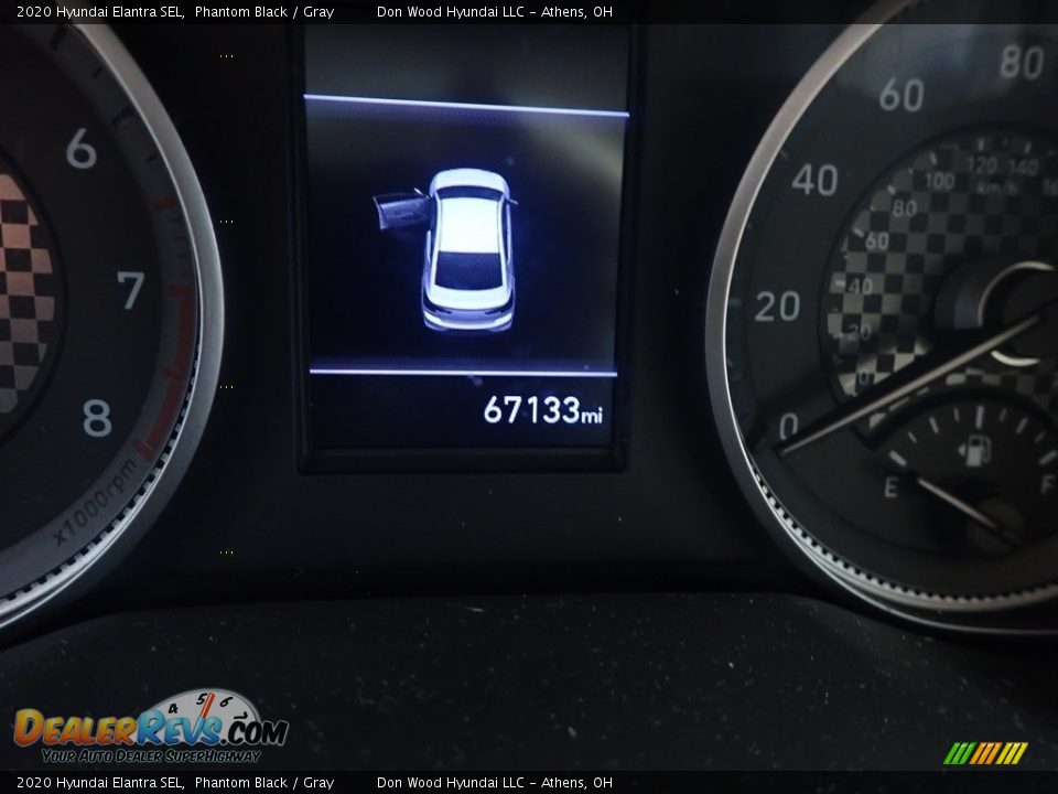 2020 Hyundai Elantra SEL Phantom Black / Gray Photo #14