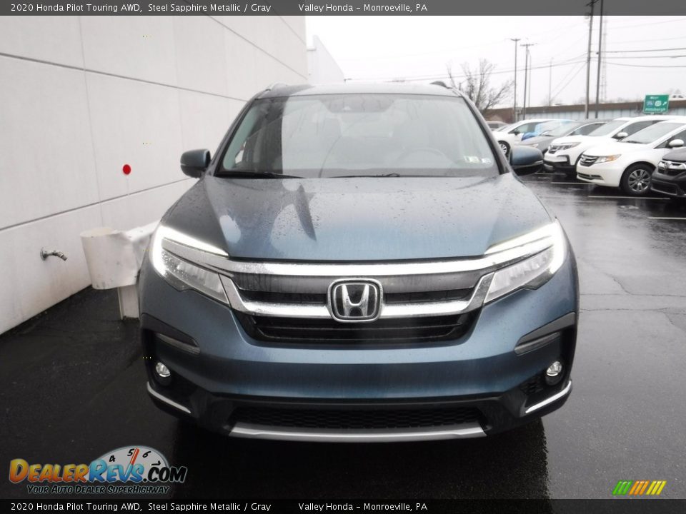 2020 Honda Pilot Touring AWD Steel Sapphire Metallic / Gray Photo #5