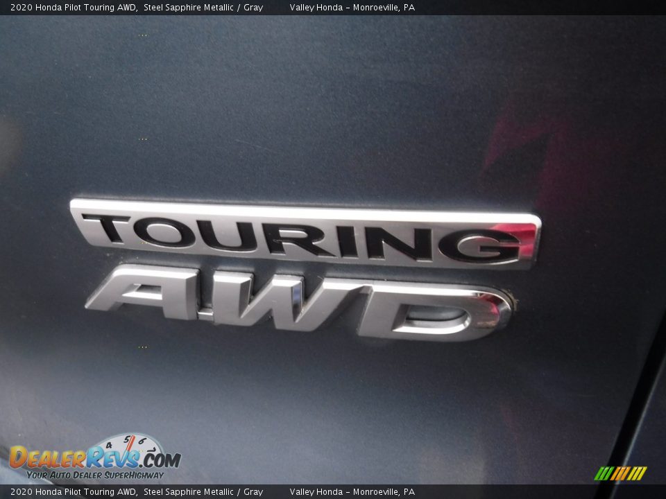 2020 Honda Pilot Touring AWD Steel Sapphire Metallic / Gray Photo #7