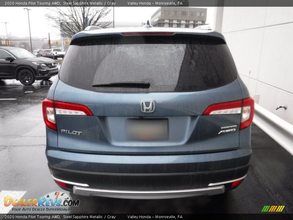 2020 Honda Pilot Touring AWD Steel Sapphire Metallic / Gray Photo #8