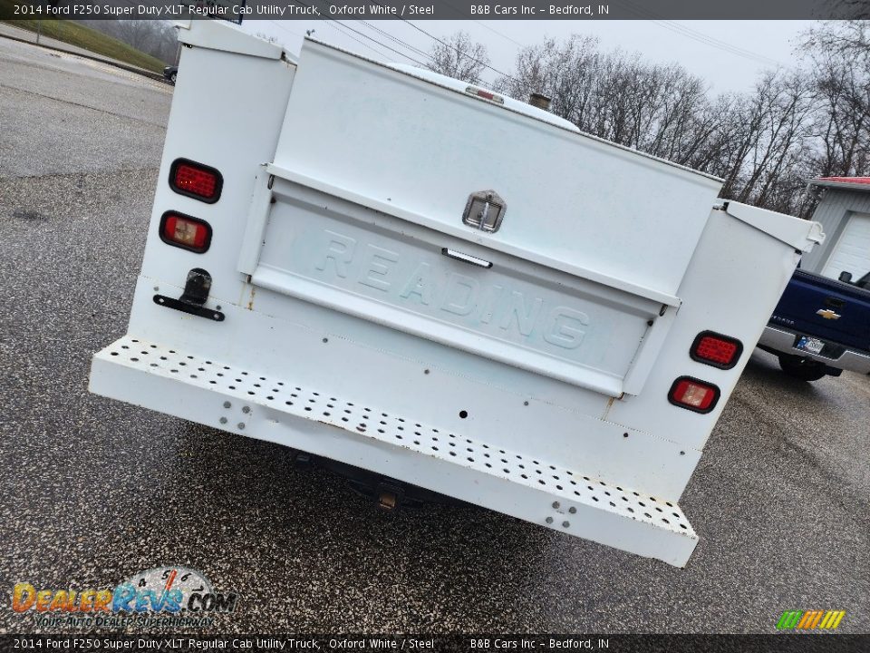2014 Ford F250 Super Duty XLT Regular Cab Utility Truck Oxford White / Steel Photo #7