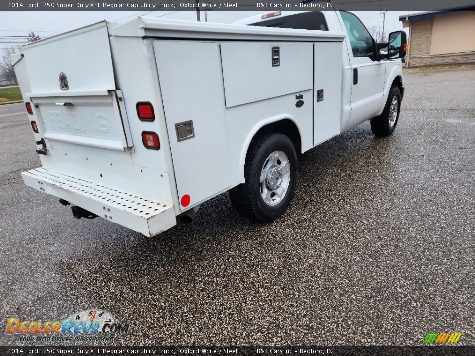 2014 Ford F250 Super Duty XLT Regular Cab Utility Truck Oxford White / Steel Photo #8