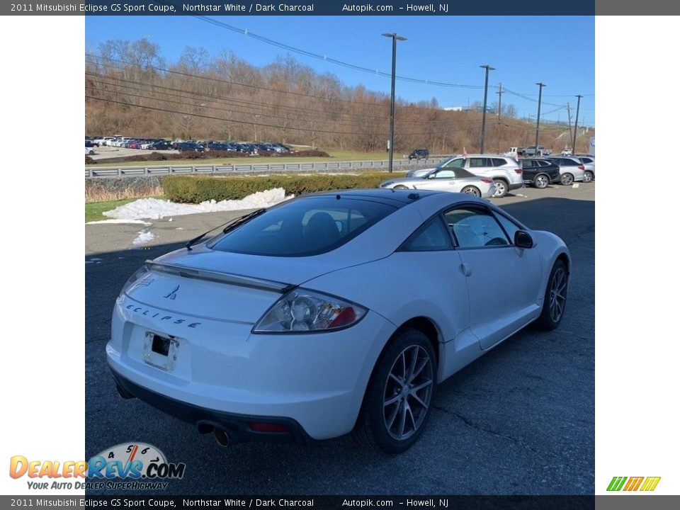 2011 Mitsubishi Eclipse GS Sport Coupe Northstar White / Dark Charcoal Photo #5