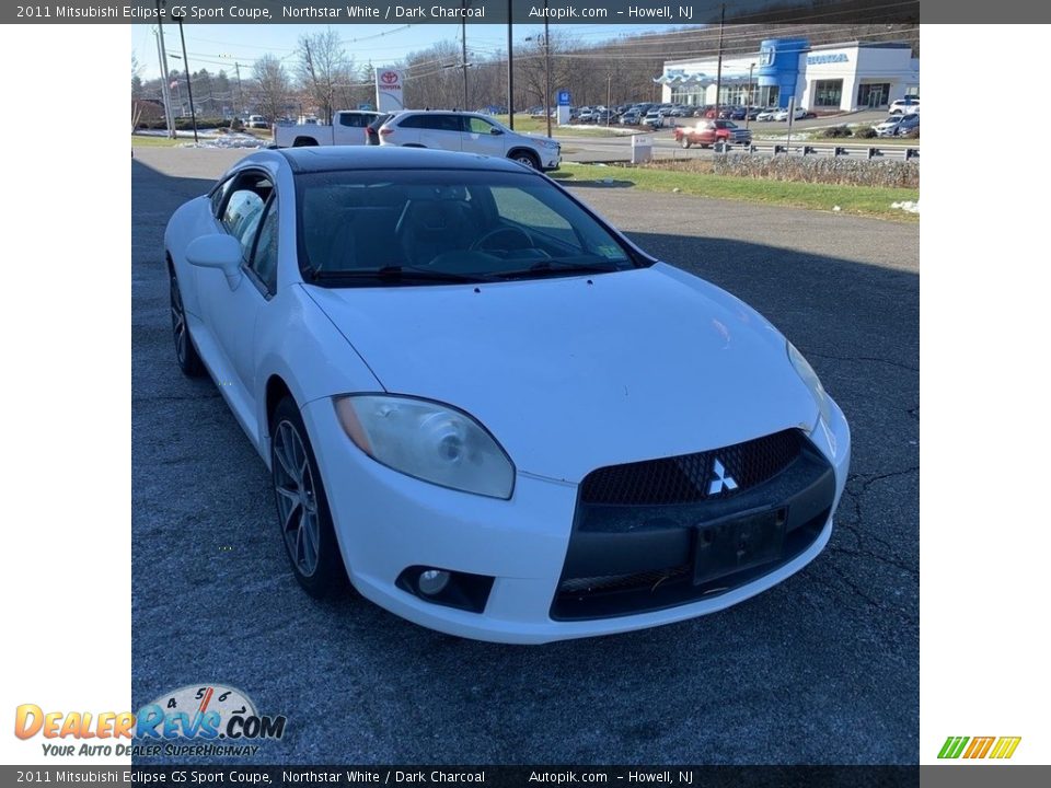 2011 Mitsubishi Eclipse GS Sport Coupe Northstar White / Dark Charcoal Photo #7