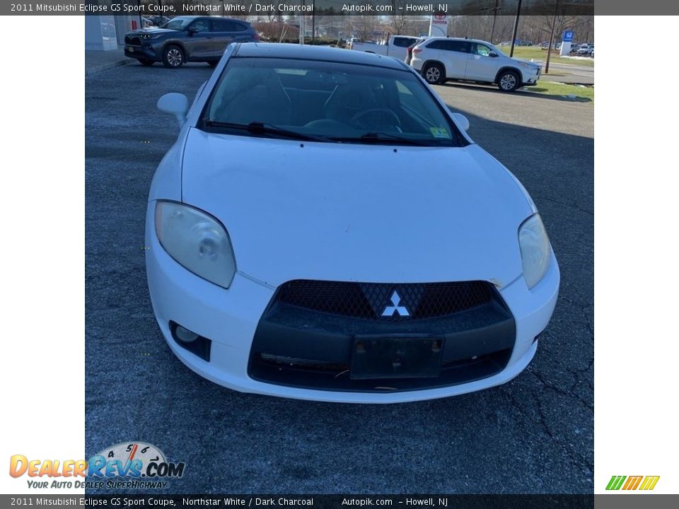 2011 Mitsubishi Eclipse GS Sport Coupe Northstar White / Dark Charcoal Photo #8