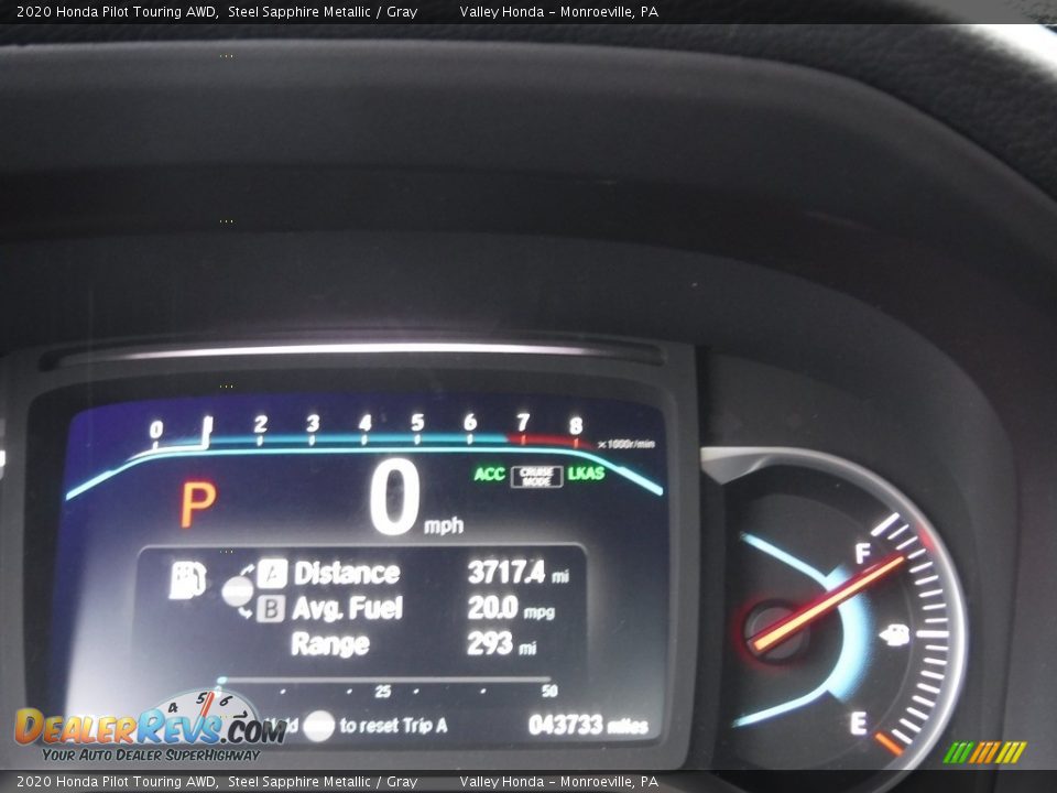 2020 Honda Pilot Touring AWD Steel Sapphire Metallic / Gray Photo #35