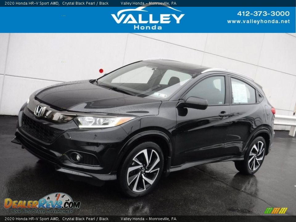 2020 Honda HR-V Sport AWD Crystal Black Pearl / Black Photo #1