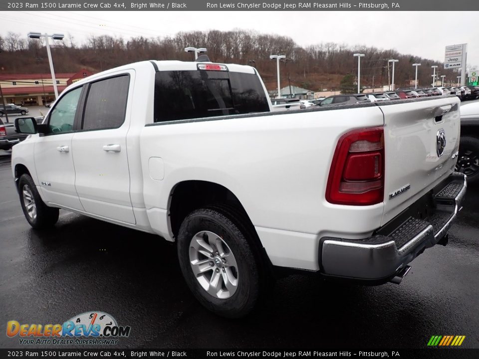 2023 Ram 1500 Laramie Crew Cab 4x4 Bright White / Black Photo #3