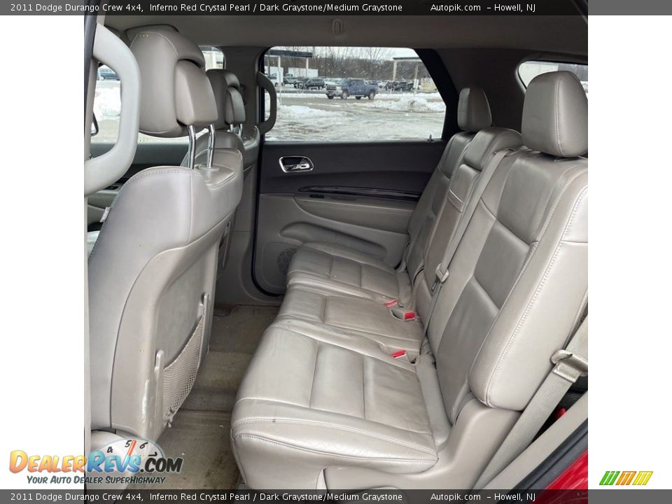 2011 Dodge Durango Crew 4x4 Inferno Red Crystal Pearl / Dark Graystone/Medium Graystone Photo #12