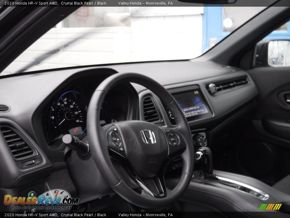 2020 Honda HR-V Sport AWD Crystal Black Pearl / Black Photo #11