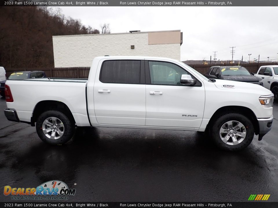 Bright White 2023 Ram 1500 Laramie Crew Cab 4x4 Photo #7