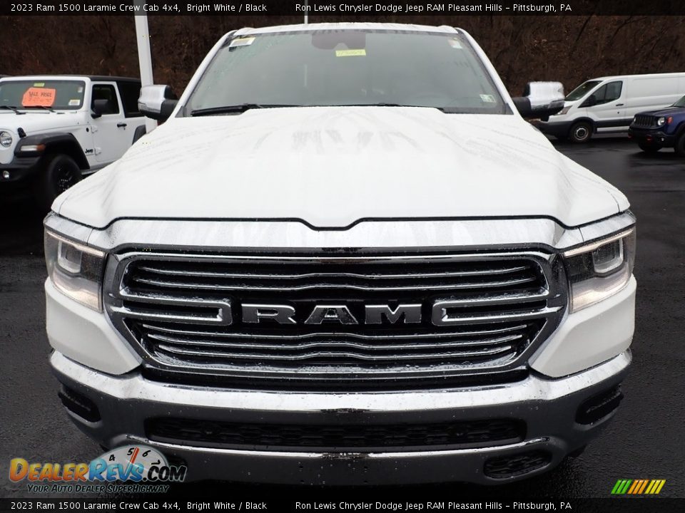 2023 Ram 1500 Laramie Crew Cab 4x4 Bright White / Black Photo #9