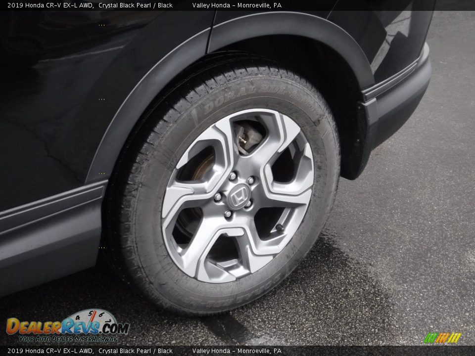 2019 Honda CR-V EX-L AWD Crystal Black Pearl / Black Photo #3