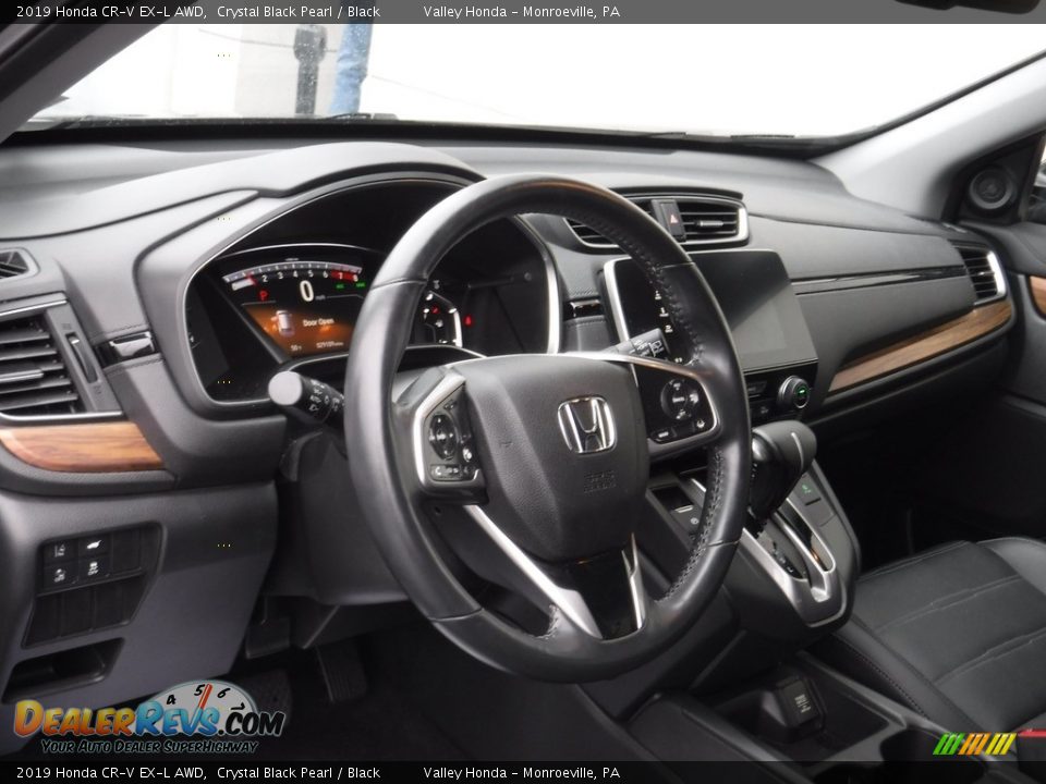 2019 Honda CR-V EX-L AWD Crystal Black Pearl / Black Photo #13