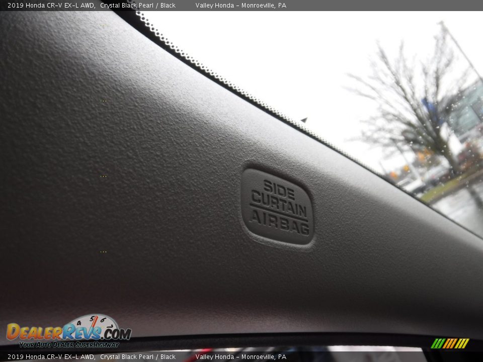 2019 Honda CR-V EX-L AWD Crystal Black Pearl / Black Photo #18