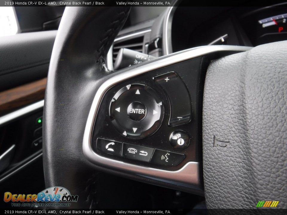 2019 Honda CR-V EX-L AWD Crystal Black Pearl / Black Photo #25