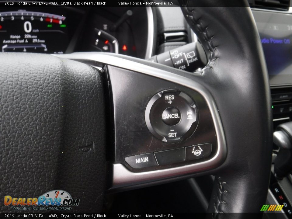 2019 Honda CR-V EX-L AWD Crystal Black Pearl / Black Photo #26