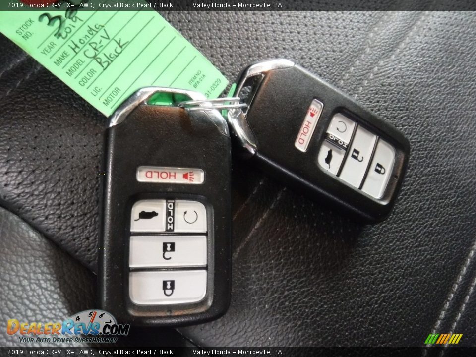 2019 Honda CR-V EX-L AWD Crystal Black Pearl / Black Photo #32