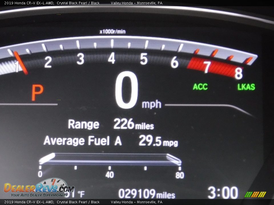 2019 Honda CR-V EX-L AWD Crystal Black Pearl / Black Photo #35