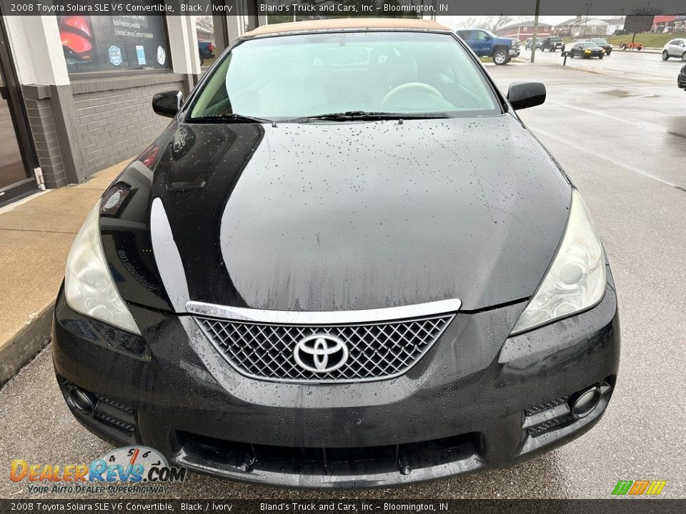 2008 Toyota Solara SLE V6 Convertible Black / Ivory Photo #30