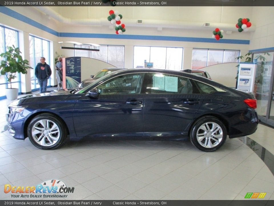 2019 Honda Accord LX Sedan Obsidian Blue Pearl / Ivory Photo #10