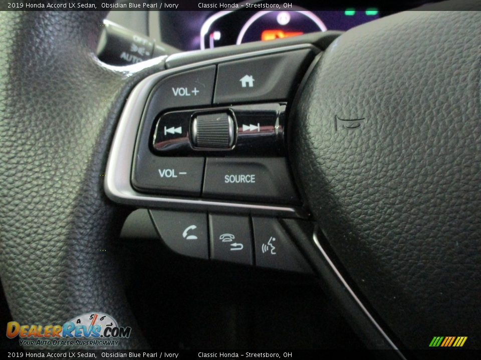 2019 Honda Accord LX Sedan Obsidian Blue Pearl / Ivory Photo #30