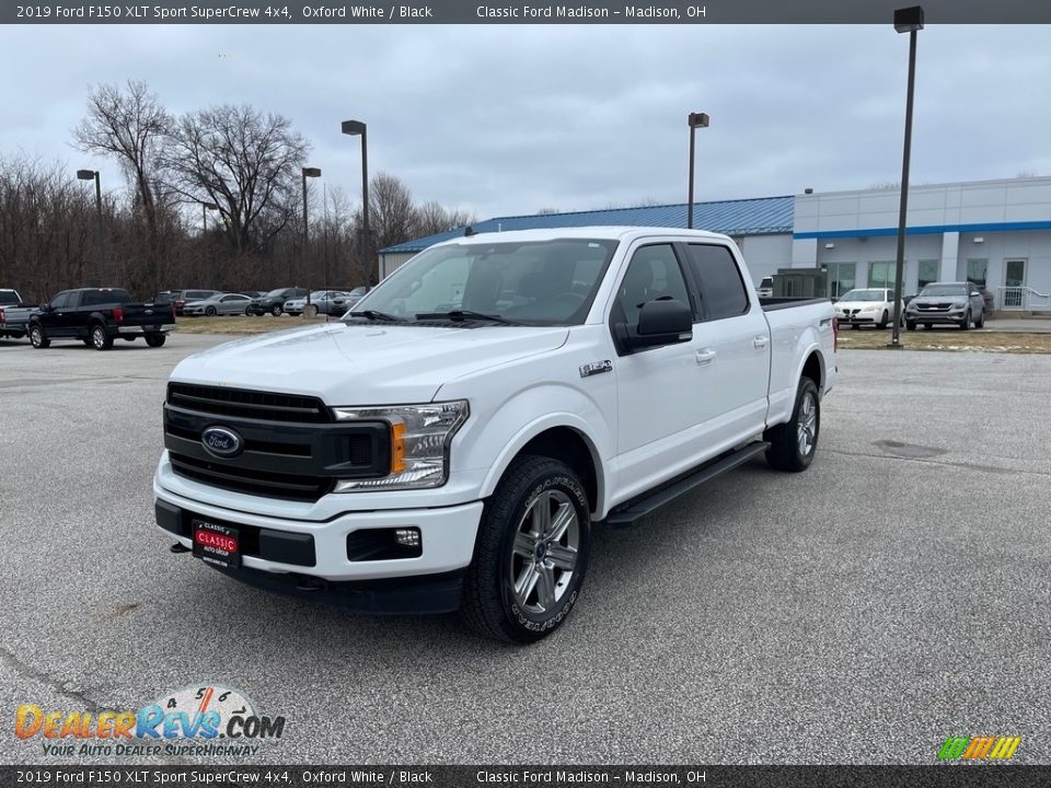 2019 Ford F150 XLT Sport SuperCrew 4x4 Oxford White / Black Photo #1