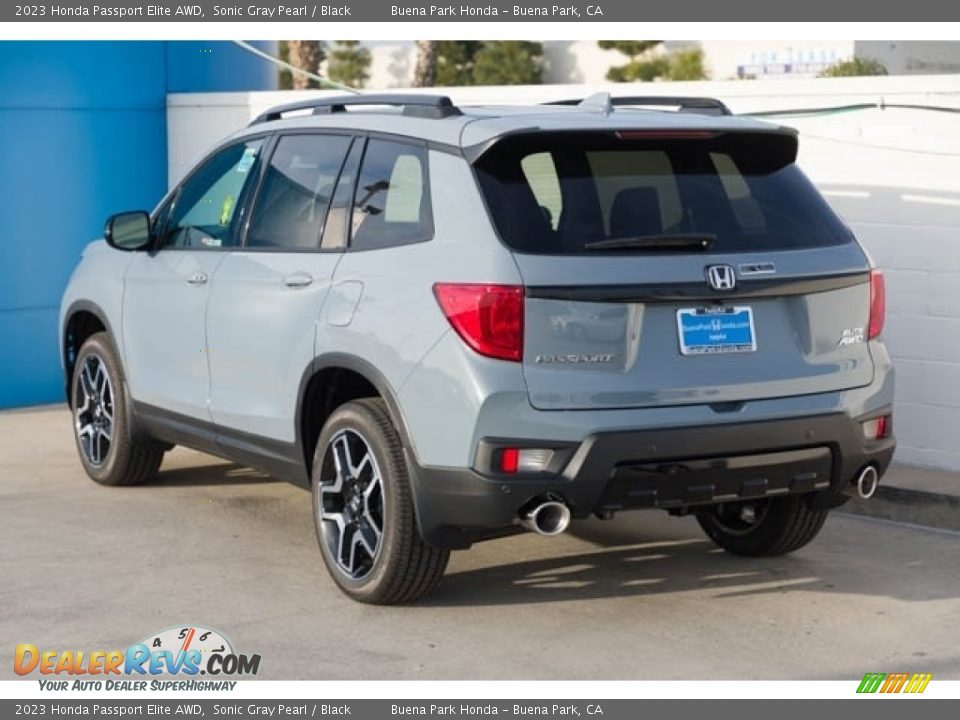 2023 Honda Passport Elite AWD Sonic Gray Pearl / Black Photo #2