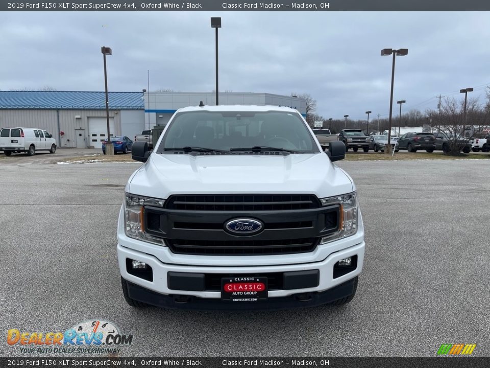 2019 Ford F150 XLT Sport SuperCrew 4x4 Oxford White / Black Photo #2