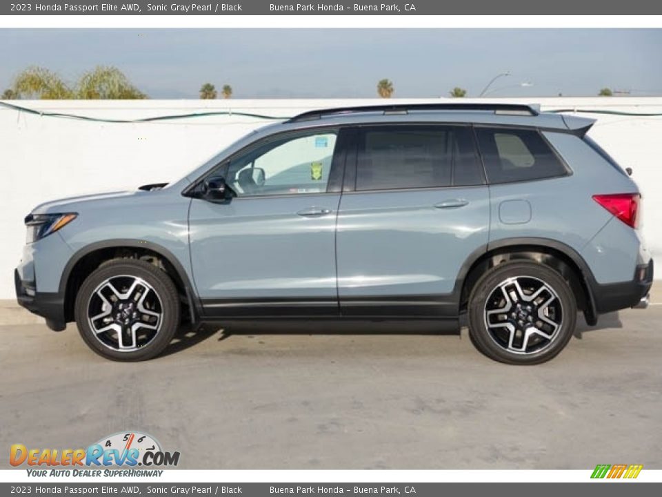 2023 Honda Passport Elite AWD Sonic Gray Pearl / Black Photo #4