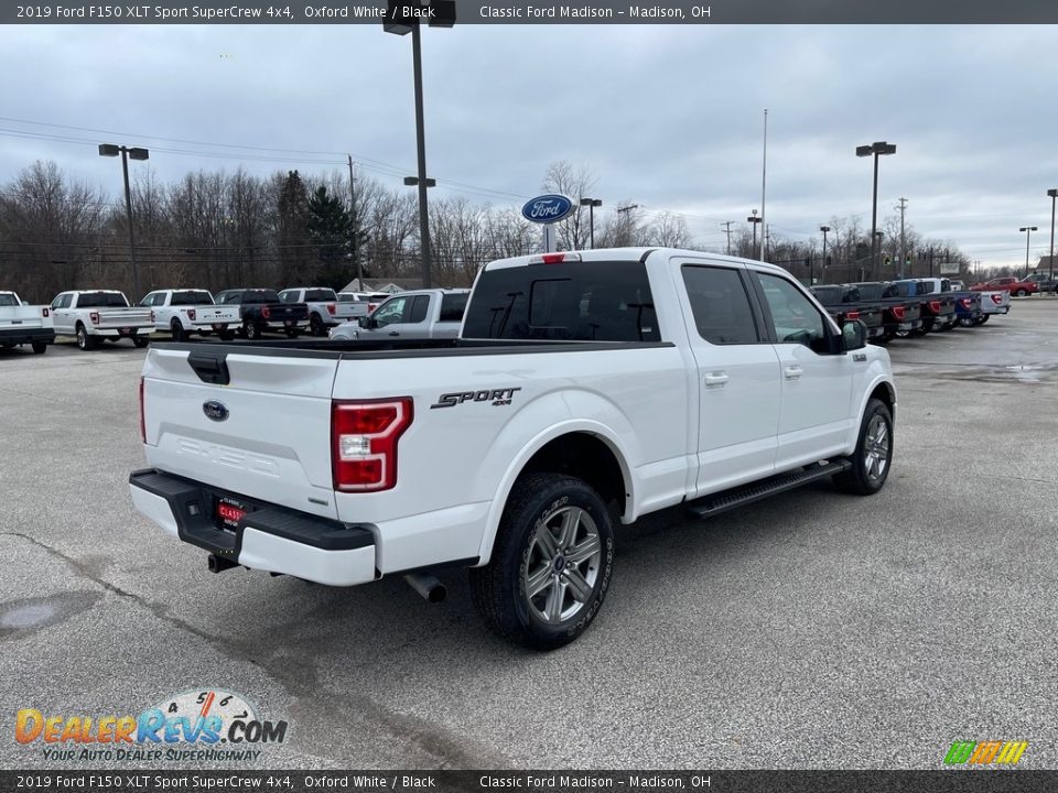 2019 Ford F150 XLT Sport SuperCrew 4x4 Oxford White / Black Photo #4