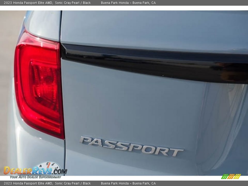2023 Honda Passport Elite AWD Sonic Gray Pearl / Black Photo #6