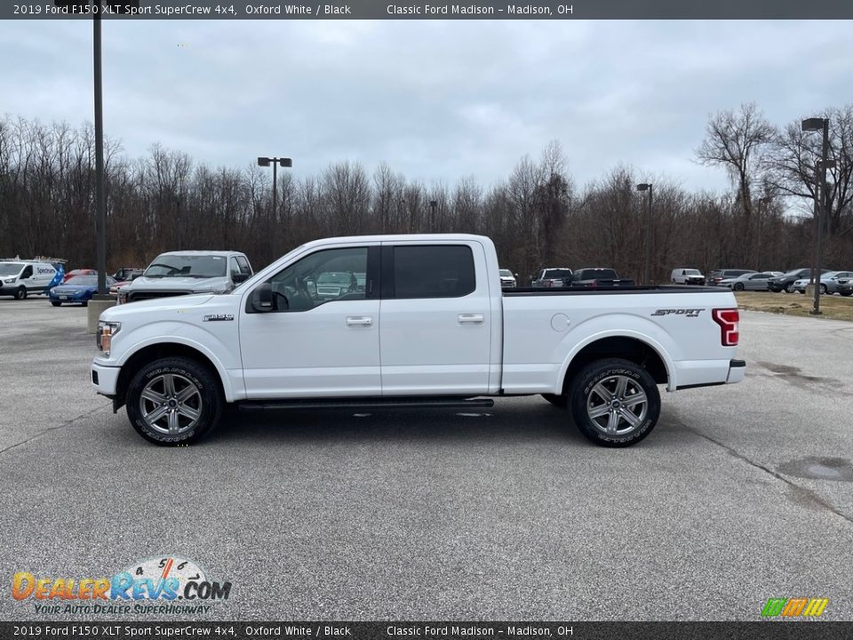 2019 Ford F150 XLT Sport SuperCrew 4x4 Oxford White / Black Photo #8