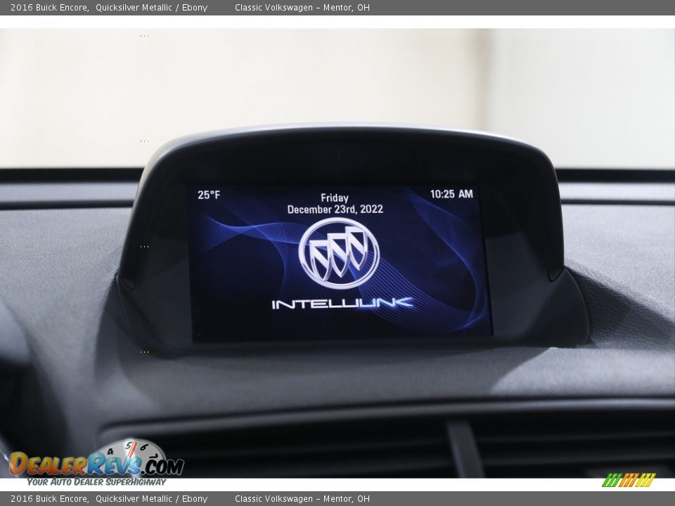 2016 Buick Encore Quicksilver Metallic / Ebony Photo #10